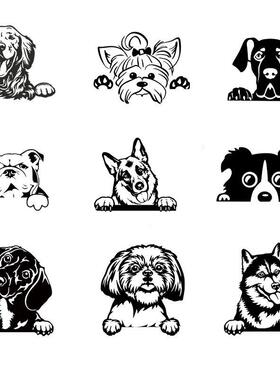 Cars Accessorie Decals Funny Dog With Name Car Decal Dogs Pe