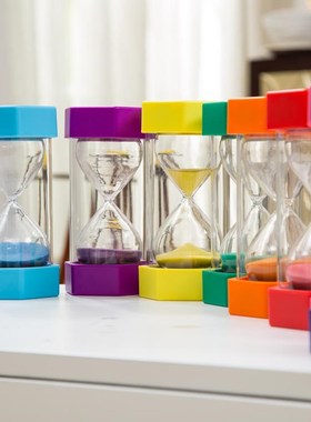 沙漏计时器儿童10/30/0分钟半小时学习时间漏斗漏沙流沙摆件