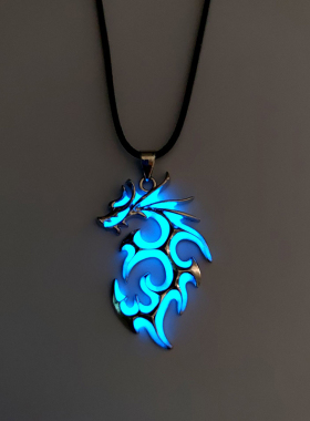 Vintage Punk Luminous Glowing In The Dark Moonstone Dragon
