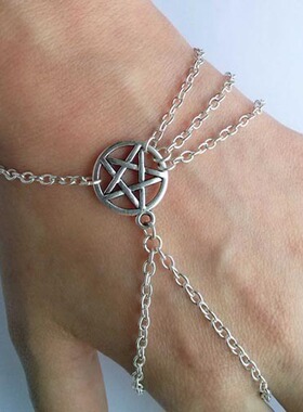 Bluelans Women Fahsion Wiccan Slave Pentagram Pentacle Decor