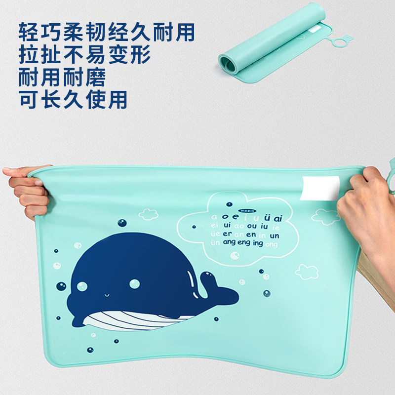 矽胶餐垫小学生专用防水防油免洗可摺叠儿童学校一年级吃午饭桌布,淘宝优惠券,粉丝福利购,淘宝优惠卷