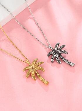 。Personalized design exquisite two-color coconut tee Neckla