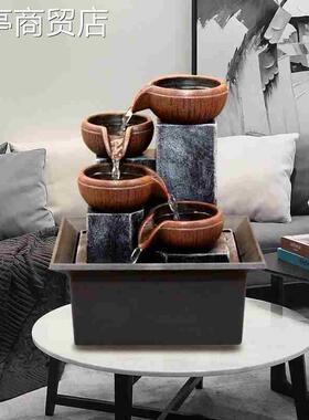 European fountain water living room desktop creative home新