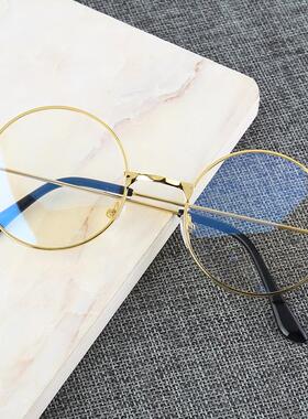 Vintage Round Metal Frame Blue Light Blocking Personality Co