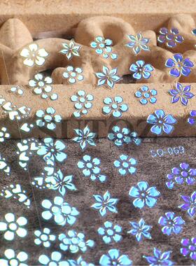 Nail Art Sticker Small Sweet Potato Five Petal Flower Laser