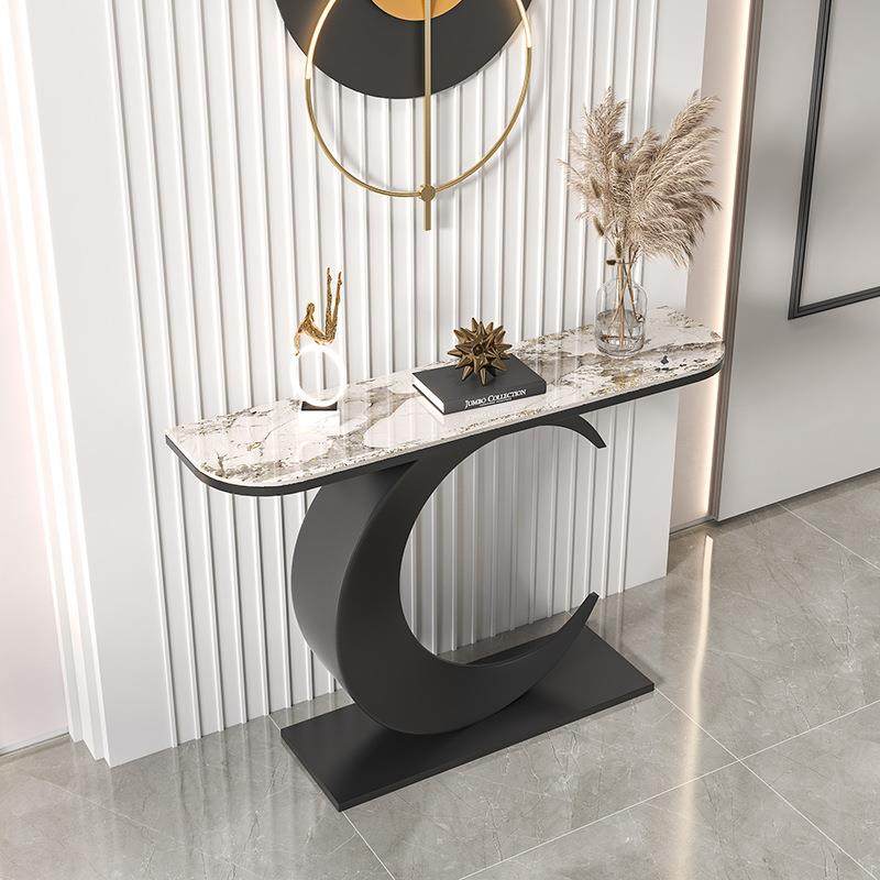 意式岩板玄关桌端景台入户柜现代简约轻奢客厅靠墙窄桌条案,淘宝优惠券,粉丝福利购,淘宝优惠卷