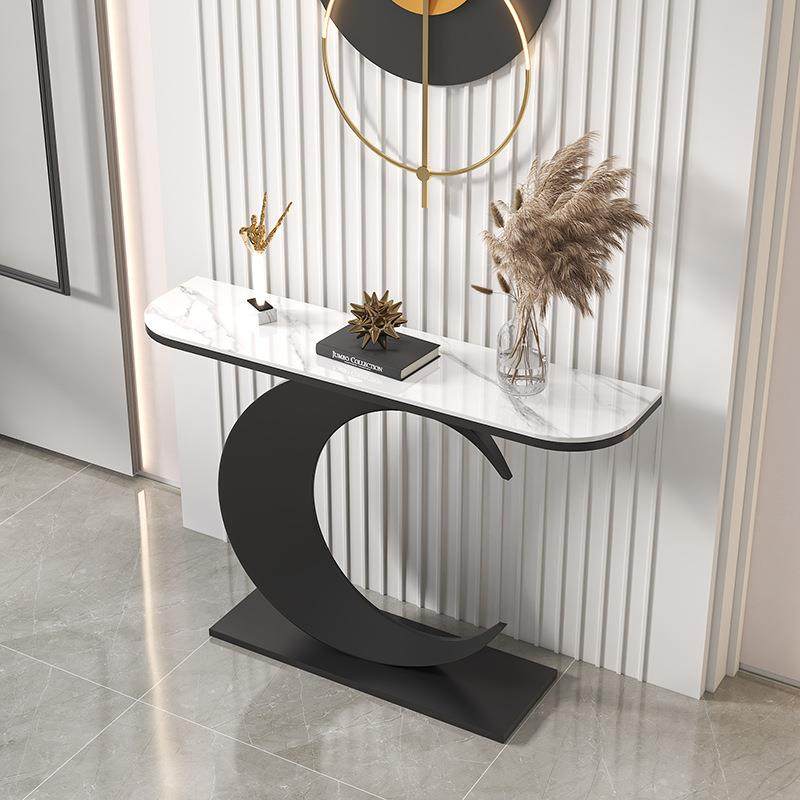 意式岩板玄关桌端景台入户柜现代简约轻奢客厅靠墙窄桌条案,淘宝优惠券,粉丝福利购,淘宝优惠卷