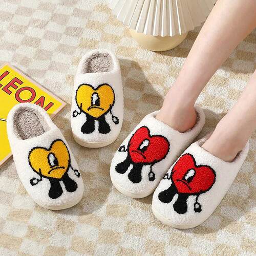 Comwarm Winter Fulffy Fur Slippers For Women Plush Fleece Fl - 图0