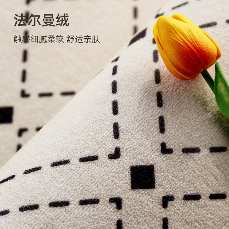 地毯卧室床边毯复古客厅茶几毯防水防污加厚防滑可睡可坐飘窗地垫,淘宝优惠券,粉丝福利购,淘宝优惠卷
