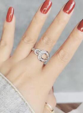 Horseshoe buckle ring female ins fashion tend all-match ligh