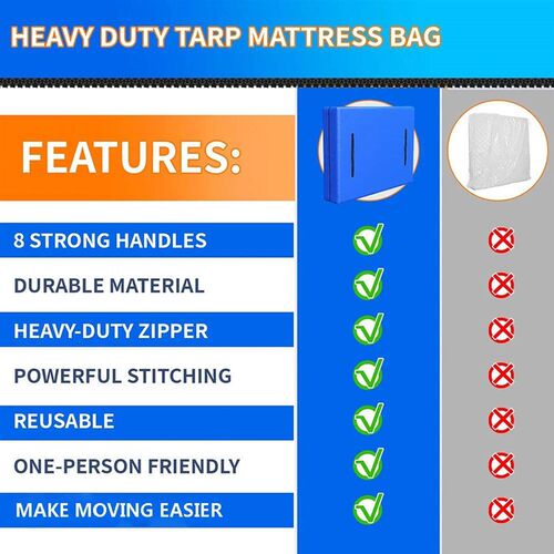Maress Bags for Moving and Storage  Extra Thick Heavy Duty - 图2