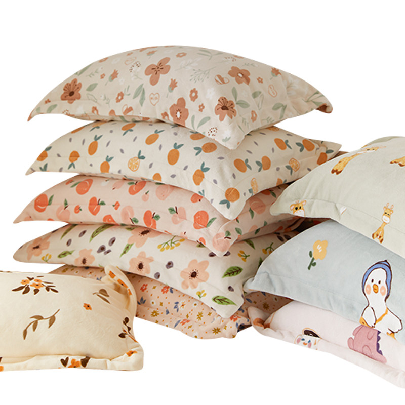 Moryio小清新枕面珊瑚绒冬季加厚保暖法兰绒单人枕头,淘宝优惠券,粉丝福利购,淘宝优惠卷