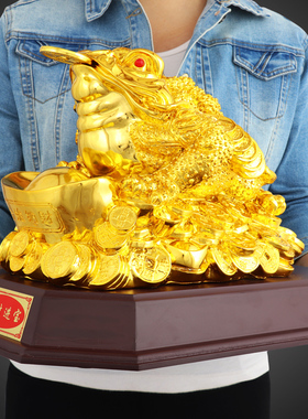 金蟾招财摆件大号进宝三蝉蜍客厅店铺收银台家居装饰开业礼品