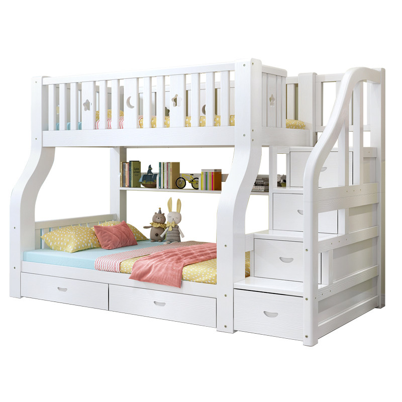 上下床层床全实木高低床家用多功能上下铺木床儿童床子母床,淘宝优惠券,粉丝福利购,淘宝优惠卷