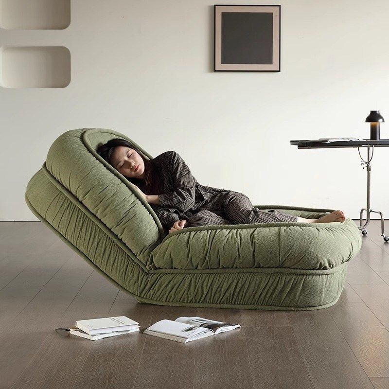 阳台懒人沙发可躺可睡人类狗窝折叠两用沙发床客厅小户型休闲椅,淘宝优惠券,粉丝福利购,淘宝优惠卷