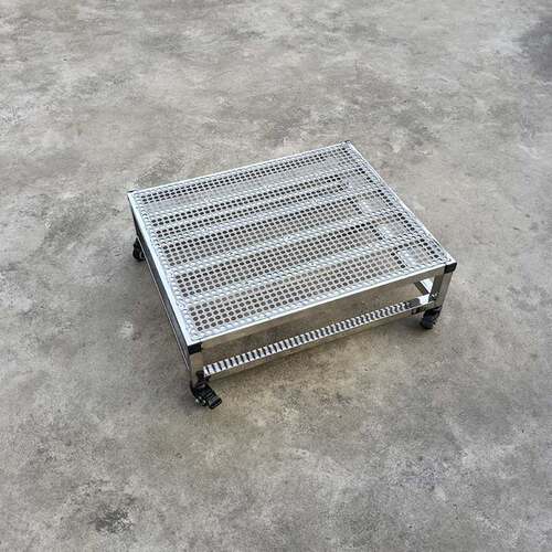 定做不锈钢柜机汤桶托底增高架正长方形网孔大小盆景鱼缸承重底座 - 图2