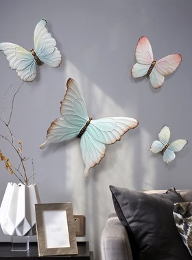 卧室墙面装饰3D立体壁挂客厅卧室电视沙发背景墙软装饰品创意蝴蝶