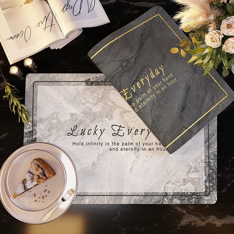 大理石餐桌垫防水防油pvc餐具垫免洗隔热垫家用防烫碗垫茶水杯垫,淘宝优惠券,粉丝福利购,淘宝优惠卷