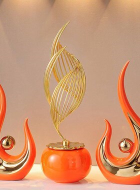 Contemporary Abstract Ceramic Art Sculpture for Home Decor