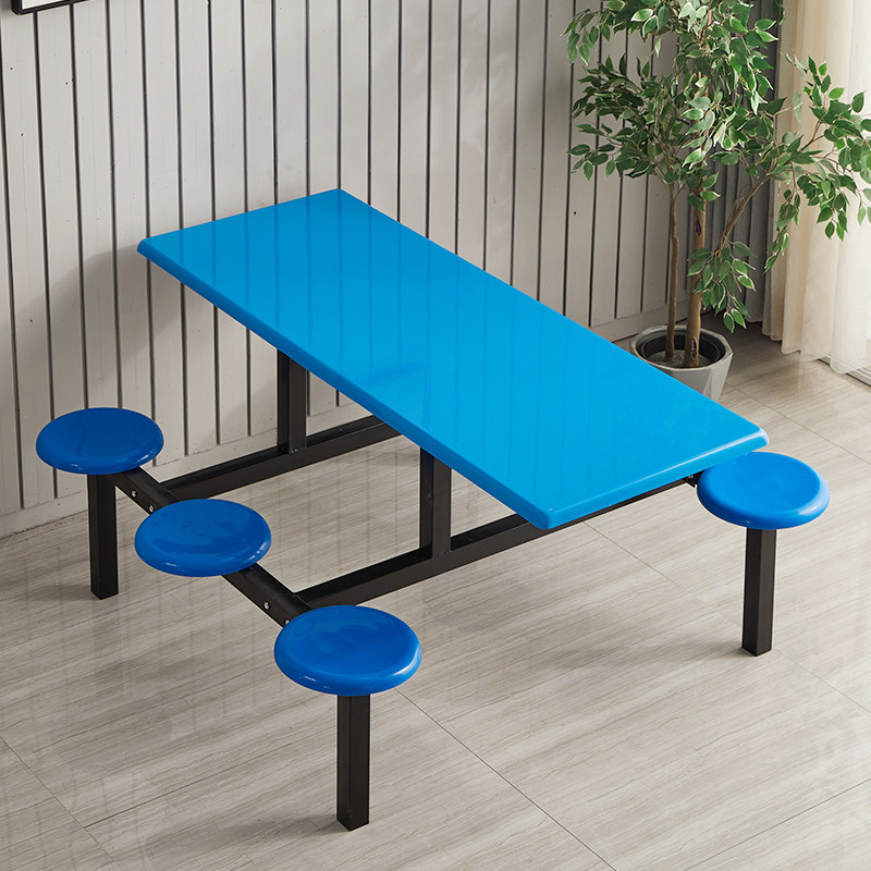 学校学生食堂餐桌椅人人8人员工地不锈钢连身餐桌快餐桌椅,淘宝优惠券,粉丝福利购,淘宝优惠卷