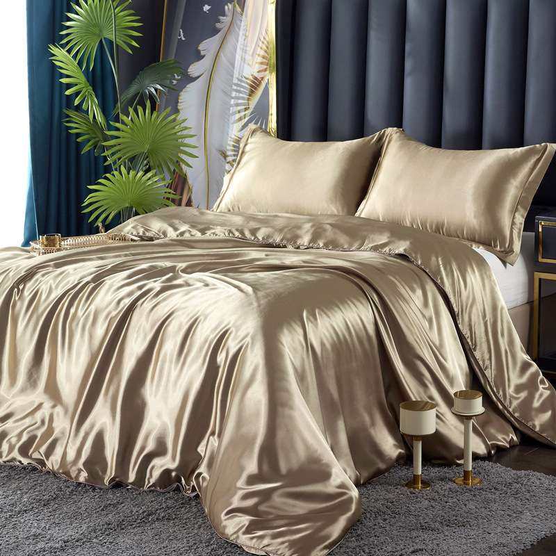 I9EK轻奢22姆米真丝四件套双面裸睡桑蚕丝丝绸被套纯色冰丝床单床,淘宝优惠券,粉丝福利购,淘宝优惠卷