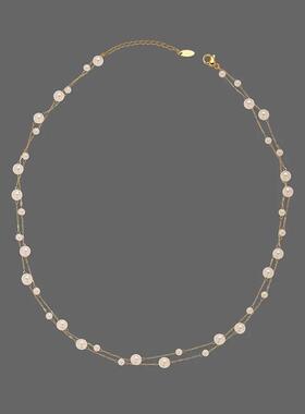 316l Stainless Steel Beautifully Temperament Pearl Chain Nec