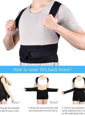 Back Posture Corrector Shoulder Lumbar Brace Spine Support