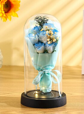 Preserved Flower Glass ver Bouquet Chinese Valentines Day G