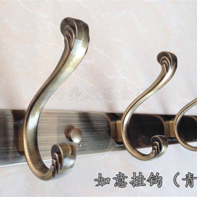 不锈钢衣钩排钩家装主材衣橱挂衣钩壁挂门后浴室创意仿古衣柜挂钩,淘宝优惠券,粉丝福利购,淘宝优惠卷