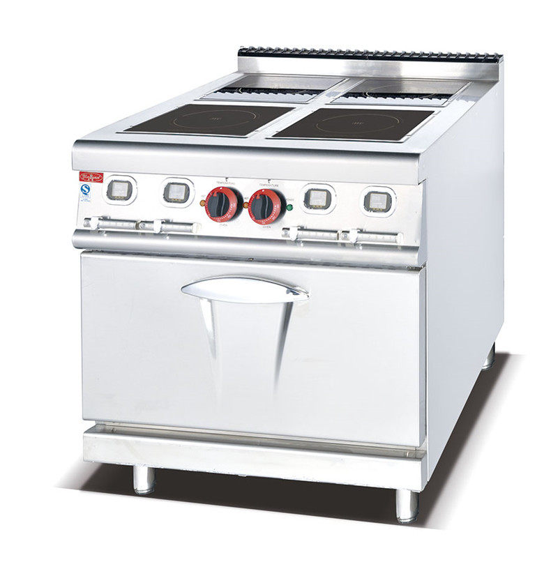 杰冠JG-487 商用电磁炉连柜座 大功率四头电磁炉 四眼电磁煮食炉,淘宝优惠券,粉丝福利购,淘宝优惠卷