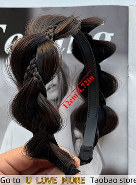 Braid Wig Twist Headband Headpiece Widen Hairdband Handmade