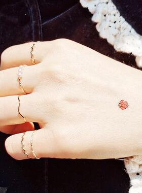 5Pcs/Set Fashion Tiny Wave Ring Set for Women rend Personali