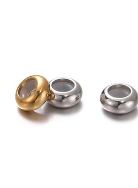 10Pcs 6/7/8/10mm Stainless Steel Adjustment Beads with Non-s