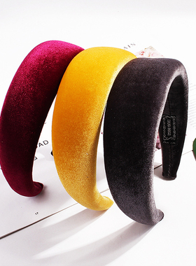 Fashion Padded Headbands for Women Wide Bezel Hairbands Thic