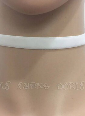 Valentines Day Gift Punk Gothic White Velvet Choker Necklac