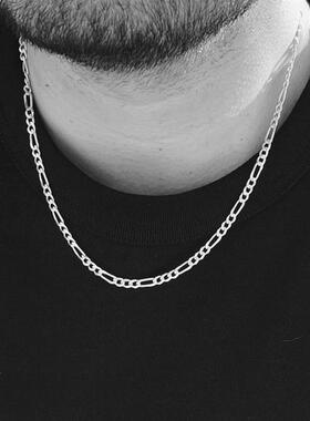 Vnox 3-8mm Figaro Chain for Men Women, Stainless Steel Cuban