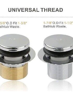 Chrome Tip Toe Bathtub Tub Drain Conversion Kit Assembly,