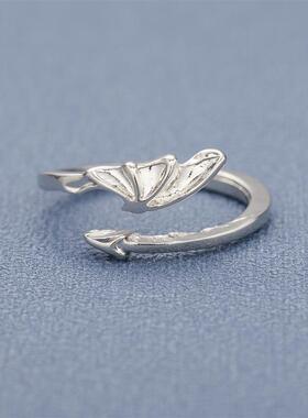 New Gothic Punk Couple Rings Angel Demon Paired Open Ring Se