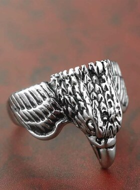 Personalized  Vintage stainless steel mens domineering Eagl