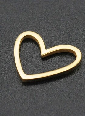 5pcs/lot 316 Stainless Steel Heart Geometric DIY Earring Cha