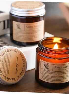 Fragrant+Scented+Candle+glass+Jar+candles+Gifts+Fragrance