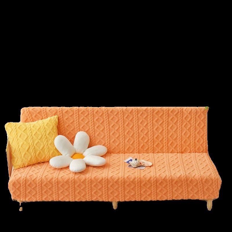 秋冬加厚毛绒无扶手两用折叠沙发床罩坐垫笠全包防尘罩盖布,淘宝优惠券,粉丝福利购,淘宝优惠卷