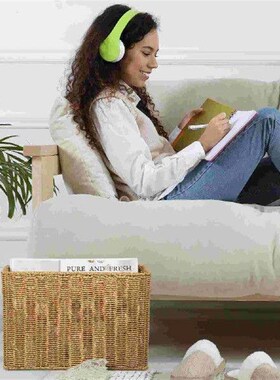 Foldable Table Rattan Sundry Storage Box Sundries Container