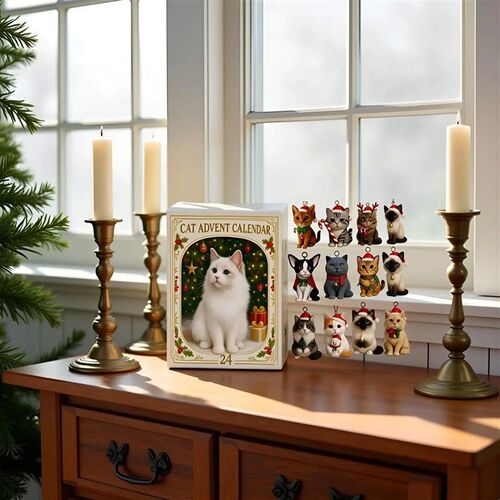 Cat Lovers Advent Calendar 2025 24 Days Christmas Countdown - 图2