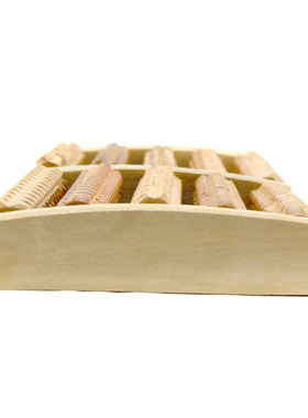 3 5 Row Wooden Foot Roller Wood Care Massage Reflexology Rel