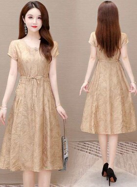 High-grade Tencel dress, womens foreign style, summer dress