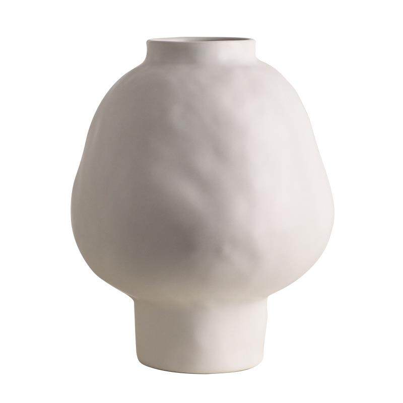 贝汉美复古陶瓷花瓶玄关精致插花侘寂风家居开运大肚福罐花器摆件,淘宝优惠券,粉丝福利购,淘宝优惠卷