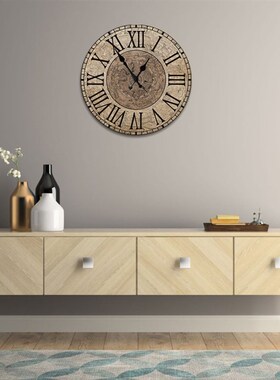 Wooden Wall Clock 10 Inch Silent Non Ticking Quartz Wall Clo