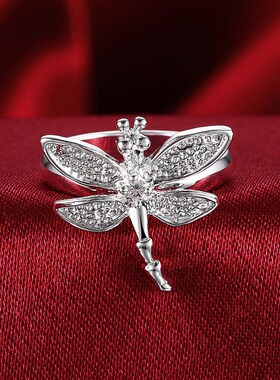 Silver Color Wedding Rings For Women Engagement Bridal