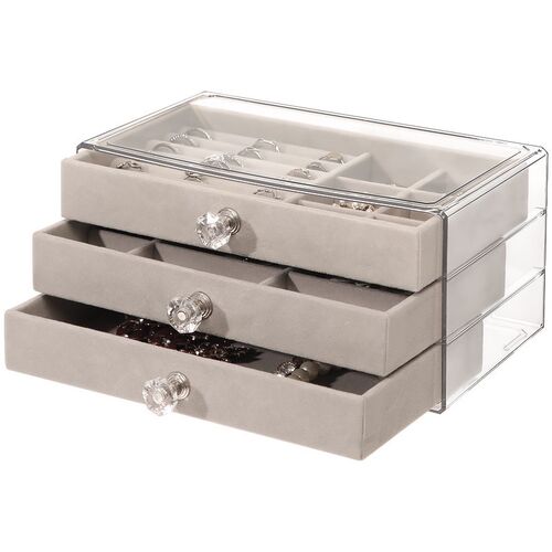 Layers Jewelry Organizer Box Display Holder Earring Ring - 图1